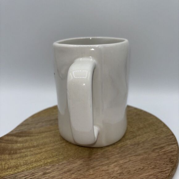 Rae Dunn Artisan Collection "DOG DAD" Mug Cup Coffee Magenta White/Black  NWOT - Picture 2 of 6